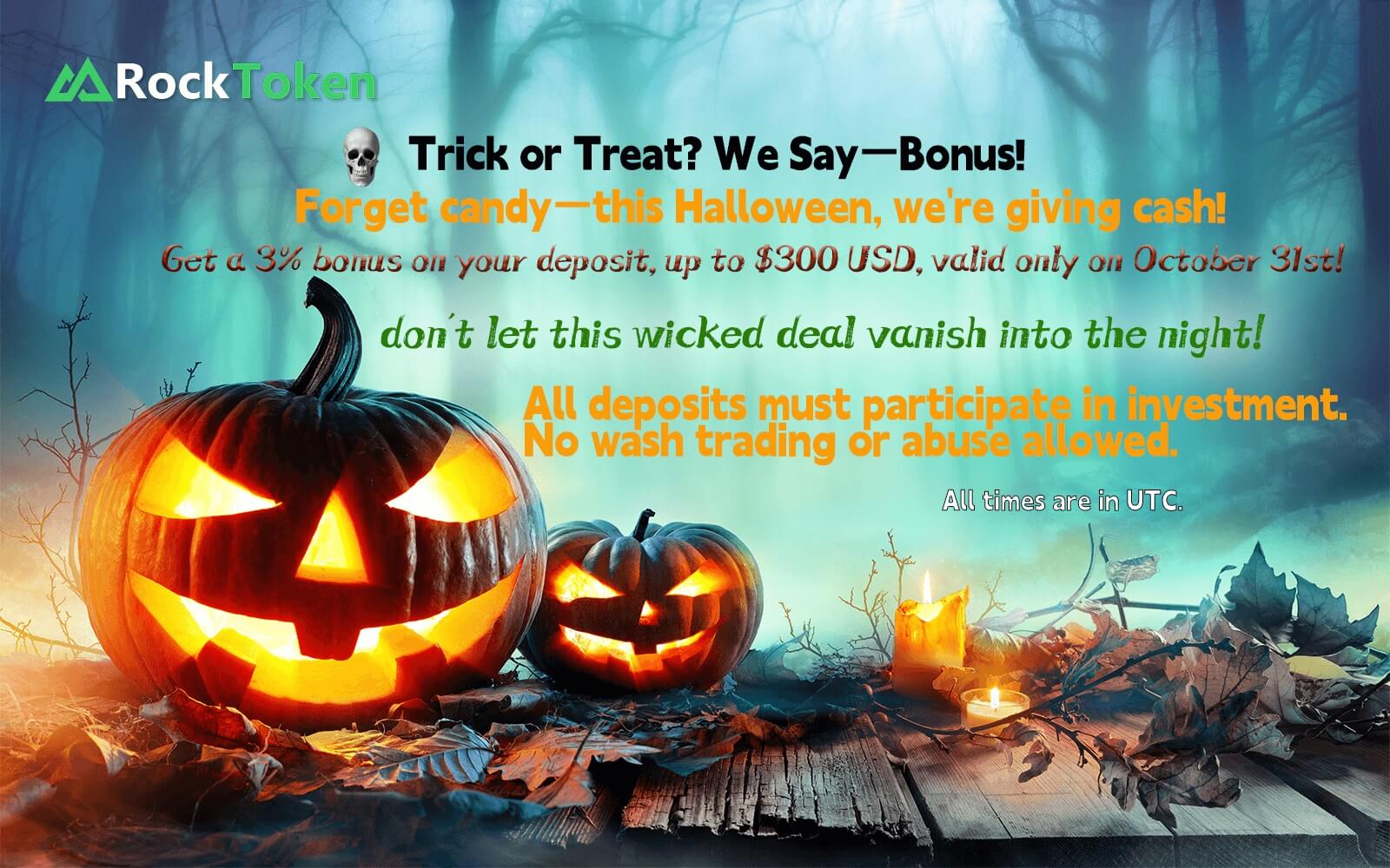 Halloween Surprise — 3% Deposit Bonus